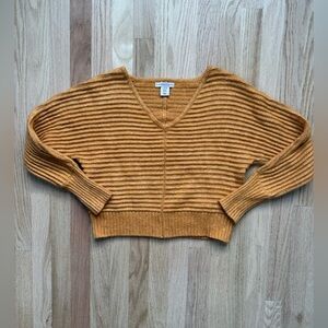 Sincerely Jules Orange V-Neck Sweater XS